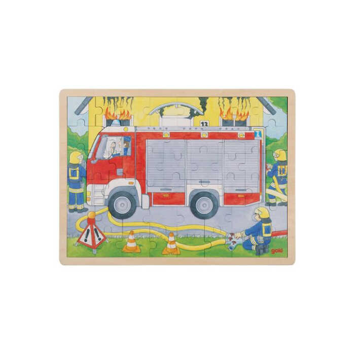 Goki Schichtenpuzzle Feuerwehreinsatz 3+