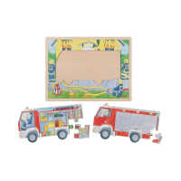 Goki Schichtenpuzzle Feuerwehreinsatz 3+