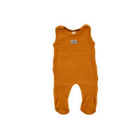 Lilano Baby Strampler curry 68 aus Wollfrottee kbT...