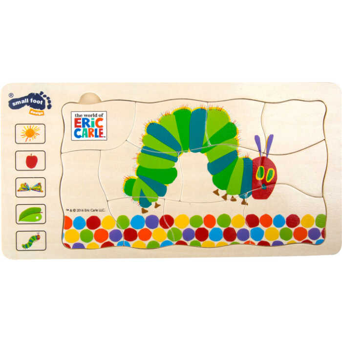 small foot Raupe Nimmersatt Schichtenpuzzle