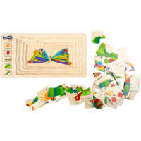 small foot Raupe Nimmersatt Schichtenpuzzle