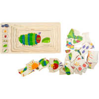 small foot Raupe Nimmersatt Schichtenpuzzle