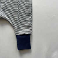 Lilano Schlafsack Ringel mit Füßen 86/92 marine