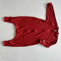 Lilano Schlafsack UNI mit Füßen 86/92  rot aus Wolle/Seide