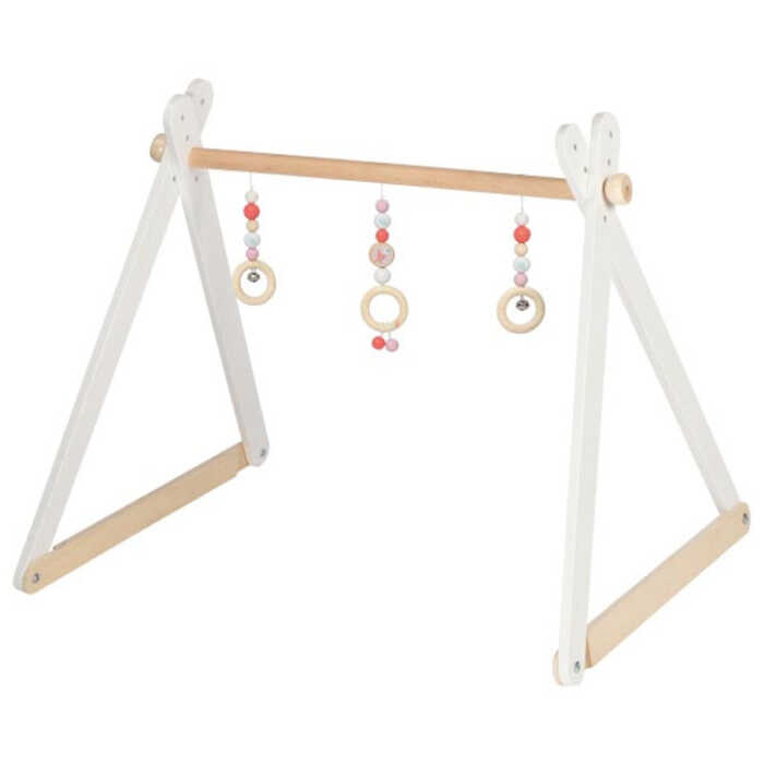 Goki Baby-Fit Trendserie Mädchen Greif- und Spieltrainer aus Holz