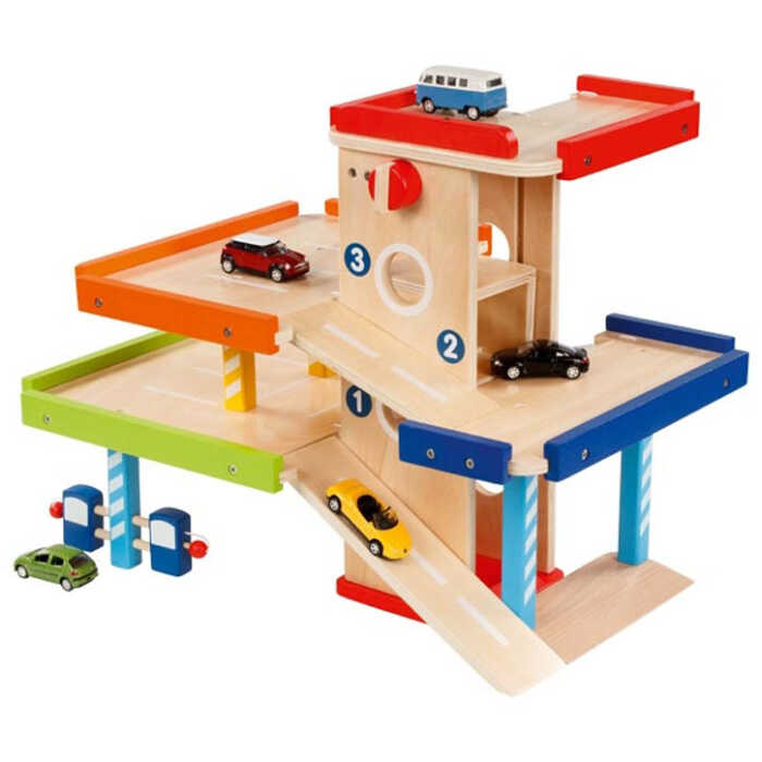 Goki Parkhaus aus Holz 3+