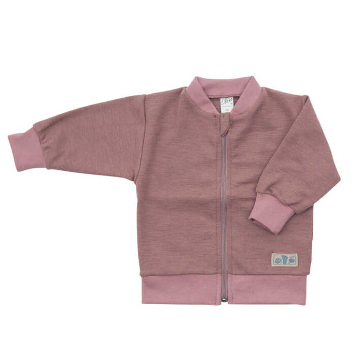 Lilano Baby Jacke 74/80 mauve aus Wolle kbT / Seide