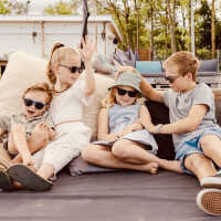 Okky Kinder Sonnenbrille Crab Taupe Beige 3-10 Jahre