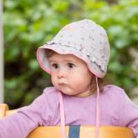 Pickapooh Emma Baby Sonnenschutzhut aus Musselin Baumwoll kbA