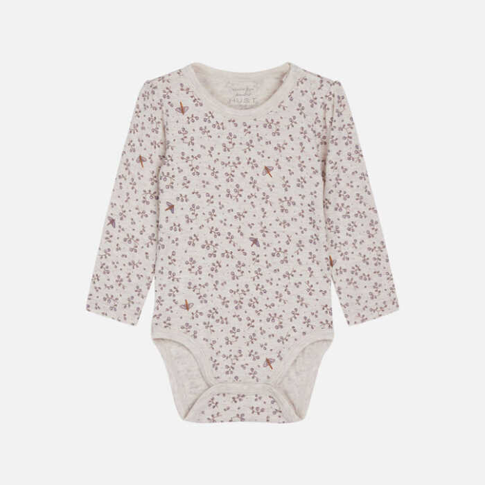 Hust & Claire Bonita wheat melange Langarmbody aus Bambus