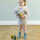 GoBabyGo 17-19 Dusty Blue Stoppersocken aus Bambusviskose