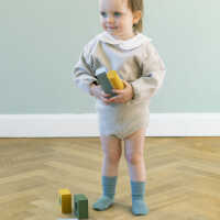 GoBabyGo 27-30 Dusty Blue Stoppersocken aus Bambusviskose