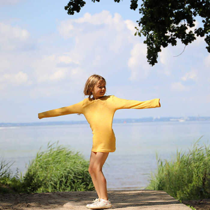 Cosilana Kinder Unterhemd langarm Baumwolle kbT/Wolle kbT/Seide