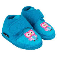 Nanga hoher Baby Hausschuh mit Klett aus Schurwolle Design