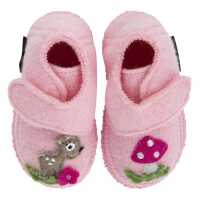 Nanga hoher Baby Hausschuh mit Klett aus Schurwolle Design
