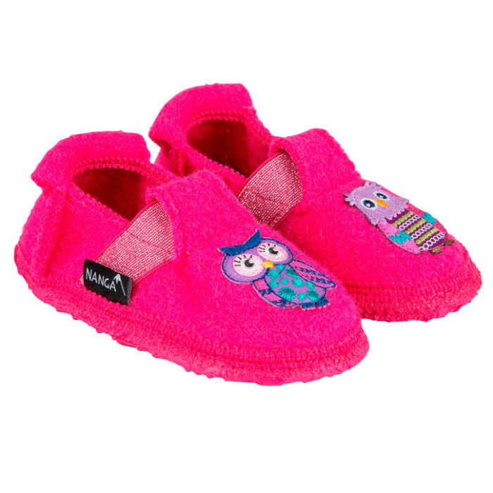 Nanga Trusty Owls Kinder Hausschuh aus Schurwolle