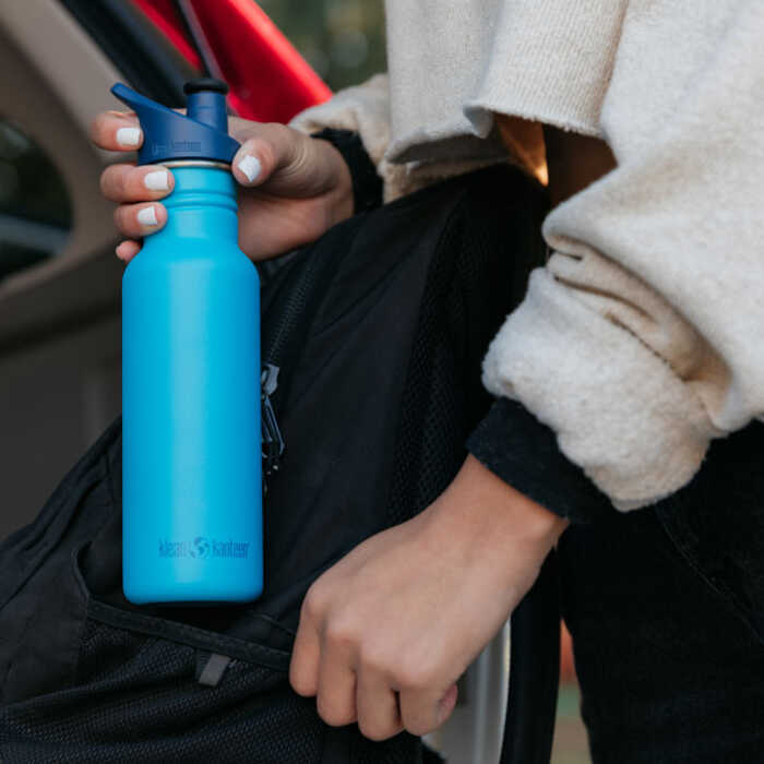 Klean Kanteen Classic 532ml Trinkflasche Sport Cap aus Edelstahl