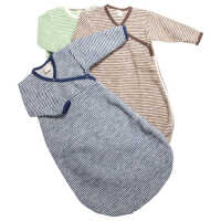 Lilano Baby Schlafsack Wickelform aus Wollfrottee kbT plüsch