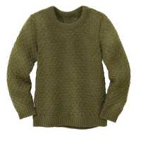 Disana Aran-Pullover aus Schurwolle kbT