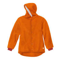 Disana Walkjacke 122/128 orange aus Wolle kbT/Baumwollfutter