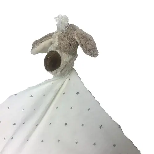 Pat und Patty Hund Schnuffeltuch Trösterchen hellbraun 10 x 35 cm 100% kbA Baumwolle