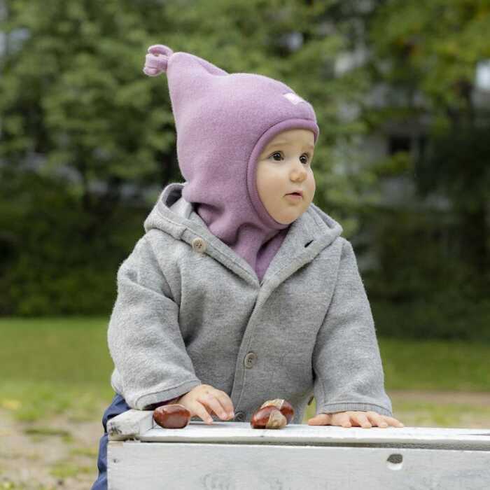 Pickapooh Mara 50 alt rose Winter Schlupfmütze aus Wollfleece kbT