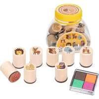 Goki Stempel Waldtiere (8 Stempel) 3+ aus Holz