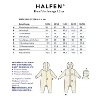 Halfen Kinder Walk-Overall mit Reißverschluss