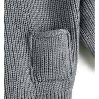 Halfen Grobstrick-Sweater mit Tasche Wolle kbT