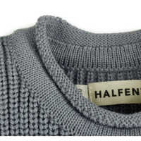 Halfen Grobstrick-Sweater mit Tasche Wolle kbT