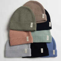 Halfen Strick-Beanie Merinowolle Kinder Wintermütze