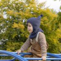 Pickapooh Mara 56 marine Winter Schlupfmütze aus Wollfleece kbT