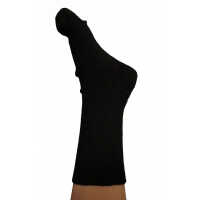 Hirsch Kuschelsocke 42/43 schwarz Plüsch Wolle...