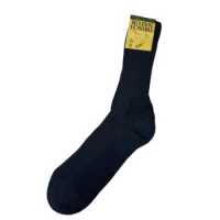 Hirsch Kuschelsocke 42/43 schwarz Plüsch Wolle kbT/Seide GOTS