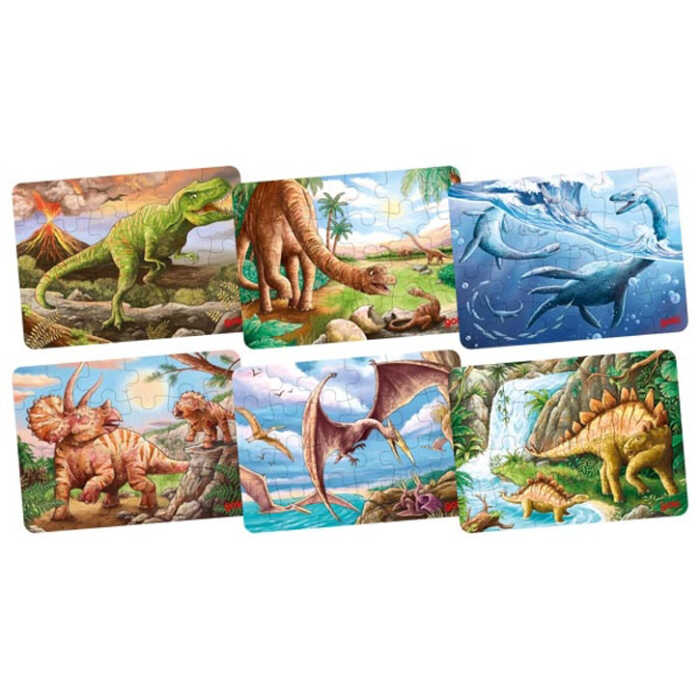 Goki Minipuzzle Dinosaurier 4+ aus Holz 1 Stück