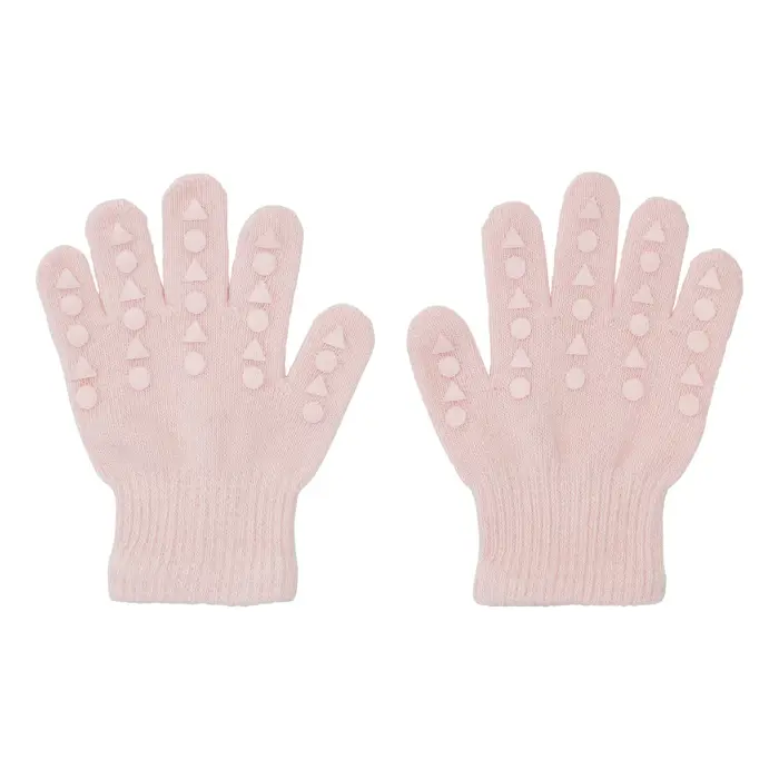 GoBabyGo 3-4y soft pink Handschuhe mit Grip aus Baumwolle