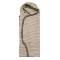 Lilano Baby Wickeltuch zum Pucken hellgrau/natur Wolle...