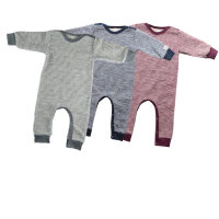 Lilano Baby Anzug 80 hellgrau mit Bündchen aus...