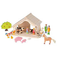 HOLZTIGER Puppenhaus montiert 3+ Holz