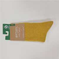 bls Kinder Socken 23/26 senf aus  Bio Wolle/Baumwolle