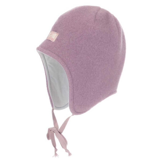 Pickapooh Jack Wintermütze aus Wollfleece kbT/ Bio Baumwollfutter 52 alt rose