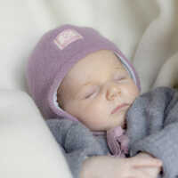 Pickapooh Jack Wintermütze aus Wollfleece kbT/ Bio Baumwollfutter 52 alt rose