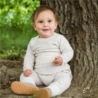 Iobio Baby Wickelhemd beige melange 50/56 Nicki GOTS