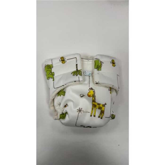 Popolini Puppenwindel Tipi weiss Frottee mit Klett