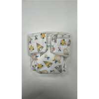 Popolini Puppenwindel Tipi weiss Frottee mit Klett