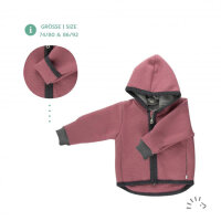 Iobio Kinder Winter Jacke Style MILO aus Wollwalk kbT