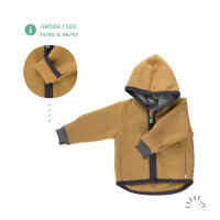 Iobio Kinder Winter Jacke Style MILO aus Wollwalk kbT