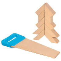 Goki Kinder Säge und Holzbausteine mit Klettverbindungen 2+ Holz