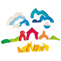 Goki Evolution Landschaftspuzzle Kleiner Eisbär 3+ Holz