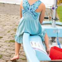 Enfant Terrible Kleid mit Schmetterlingsapplikation Baumwolle kbA GOTS